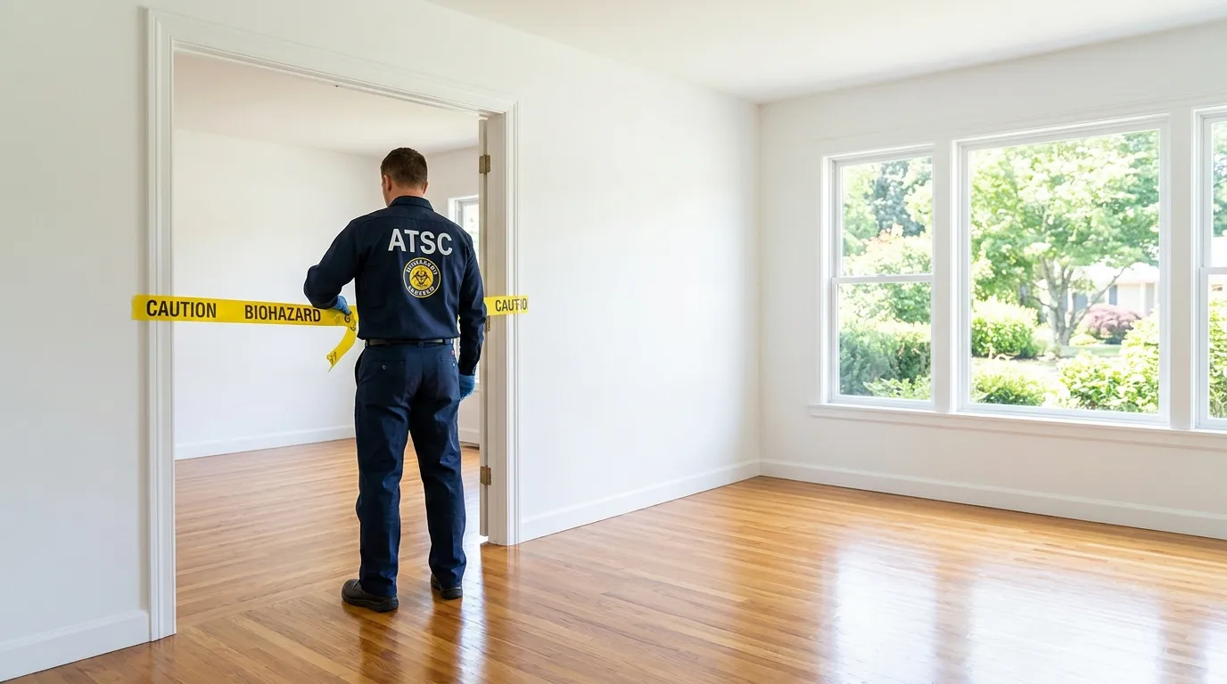 Certified biohazard cleanup crew performing Crime Scene Cleanup in Bartlesville